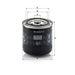 Фильтр масляный MANN-FILTER W 920/14